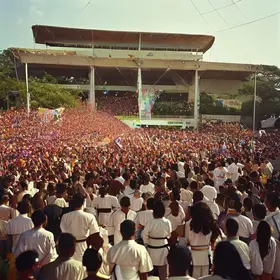 Festival de judô no Pacaembu