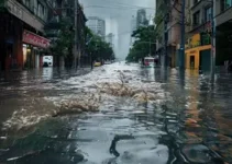 ruas do ABC Paulista alagadas