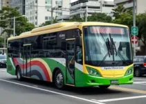 ônibus articulado elétrico