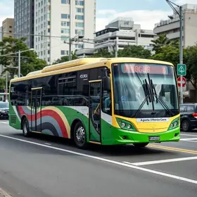 ônibus articulado elétrico