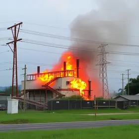 falha em subestação de energia