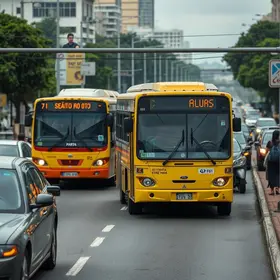 falha em trólebus