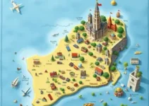 mapa de atrações turísticas