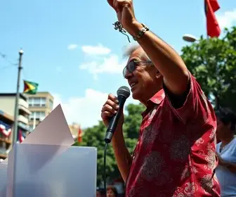 Presidente Lula vota em seu reduto político no ABC Paulista